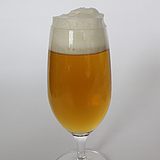 Bier im Glas mit Schaumkrone